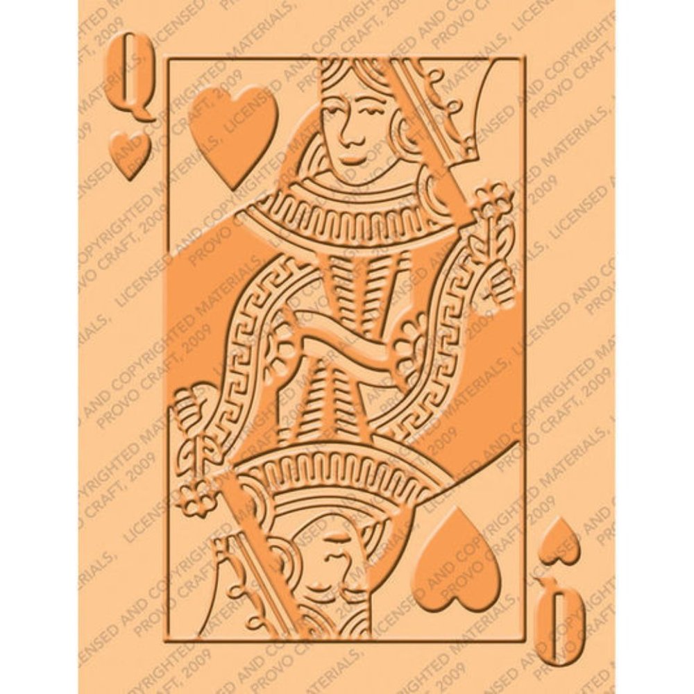 Cuttlebug QUEEN OF HEARTS embossing folder - Picture 2 of 6
